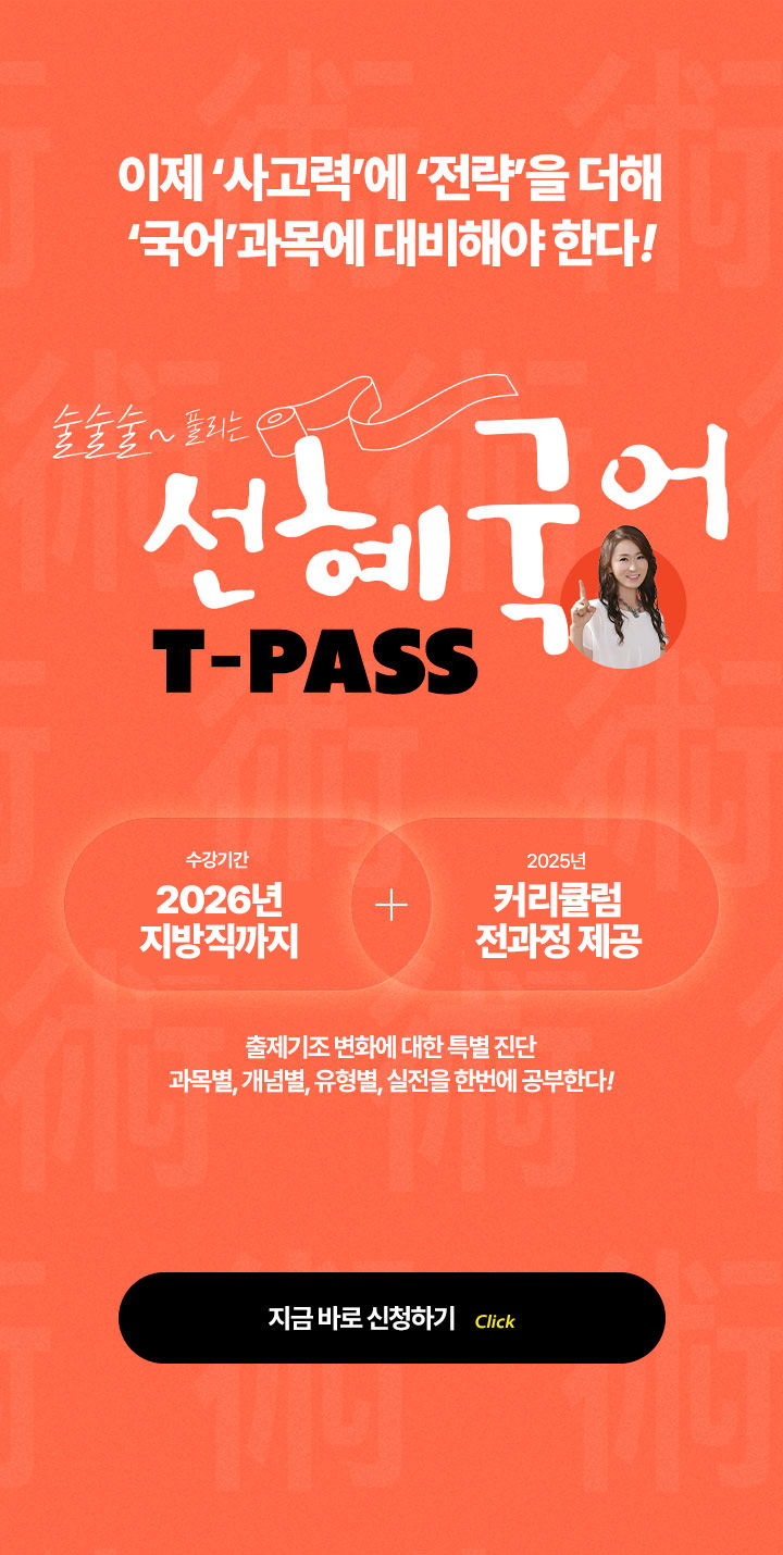 선혜 국어 티패스