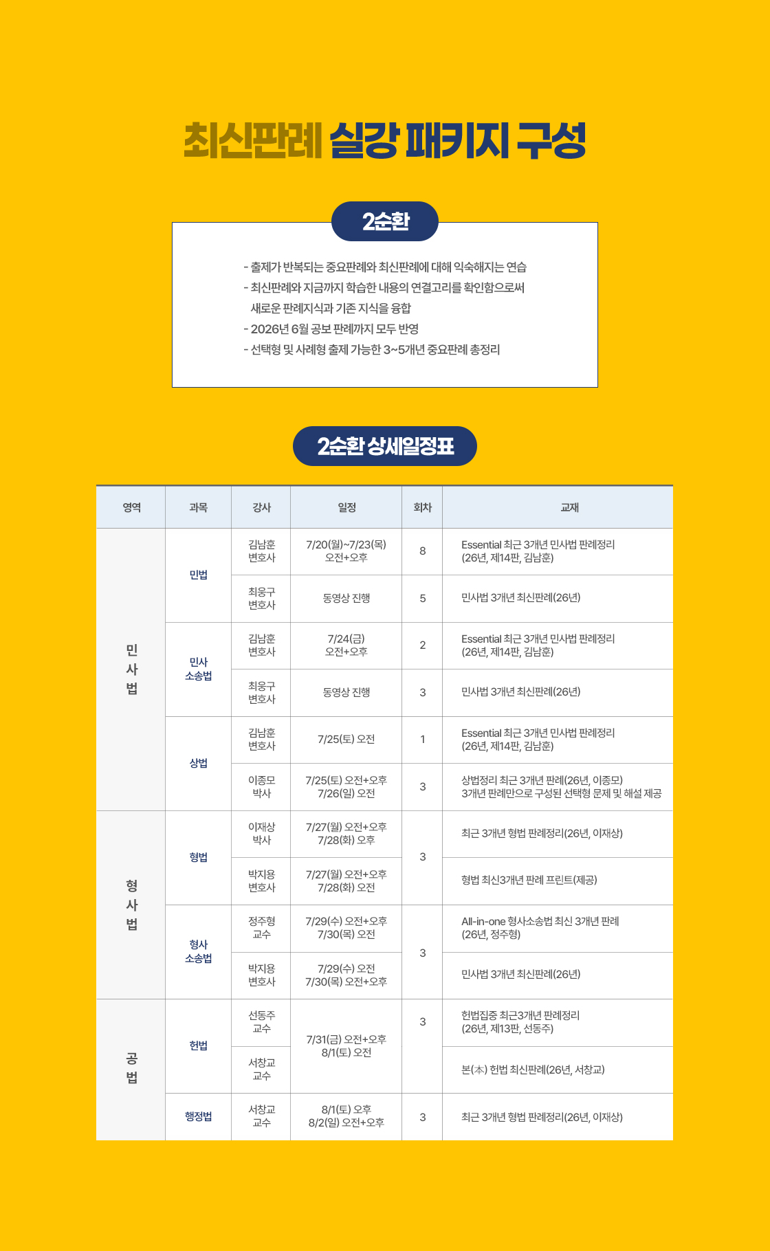 실강 패키지 구성